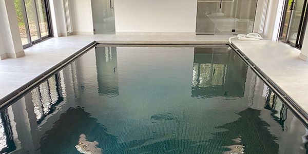 Finished Luxury Indoor Swimming Pool by UK Swimming Pools Ltd