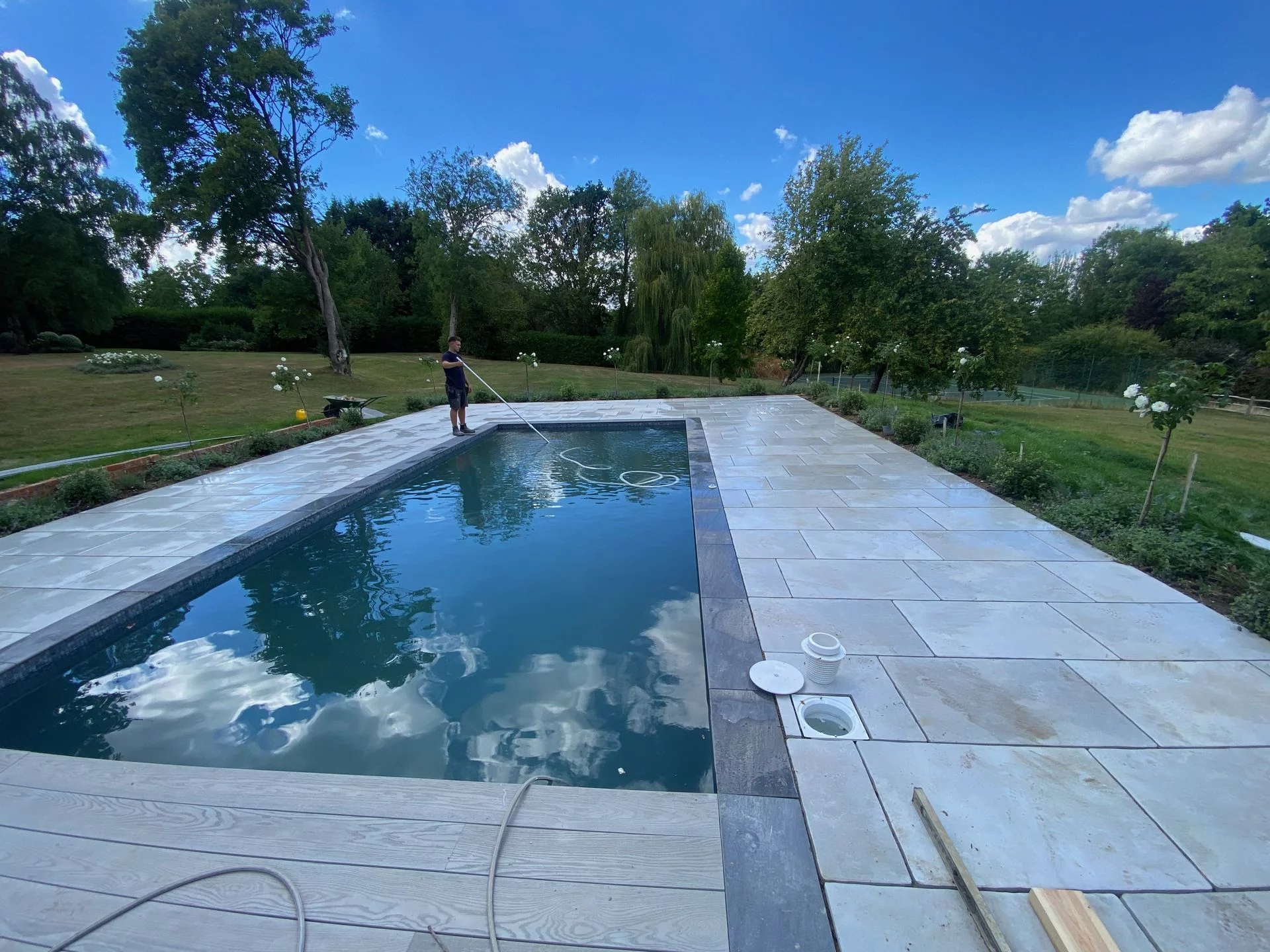 The team of UKSP was also creating a cohesive and inviting outdoor living space The team of UKSP was also creating a cohesive and inviting outdoor living space