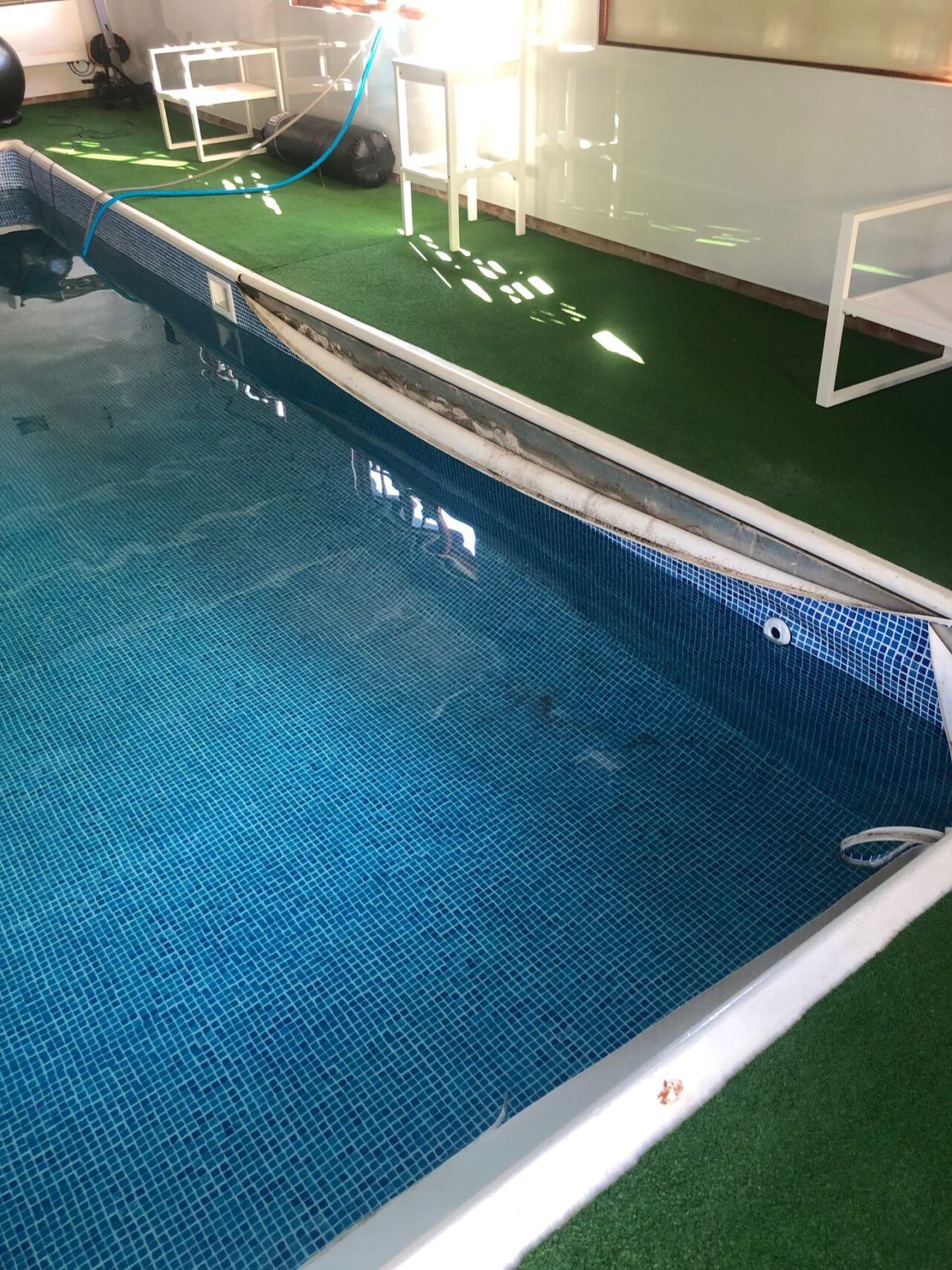 This aging indoor swimming pool was in dire need of a comprehensive refurbishment