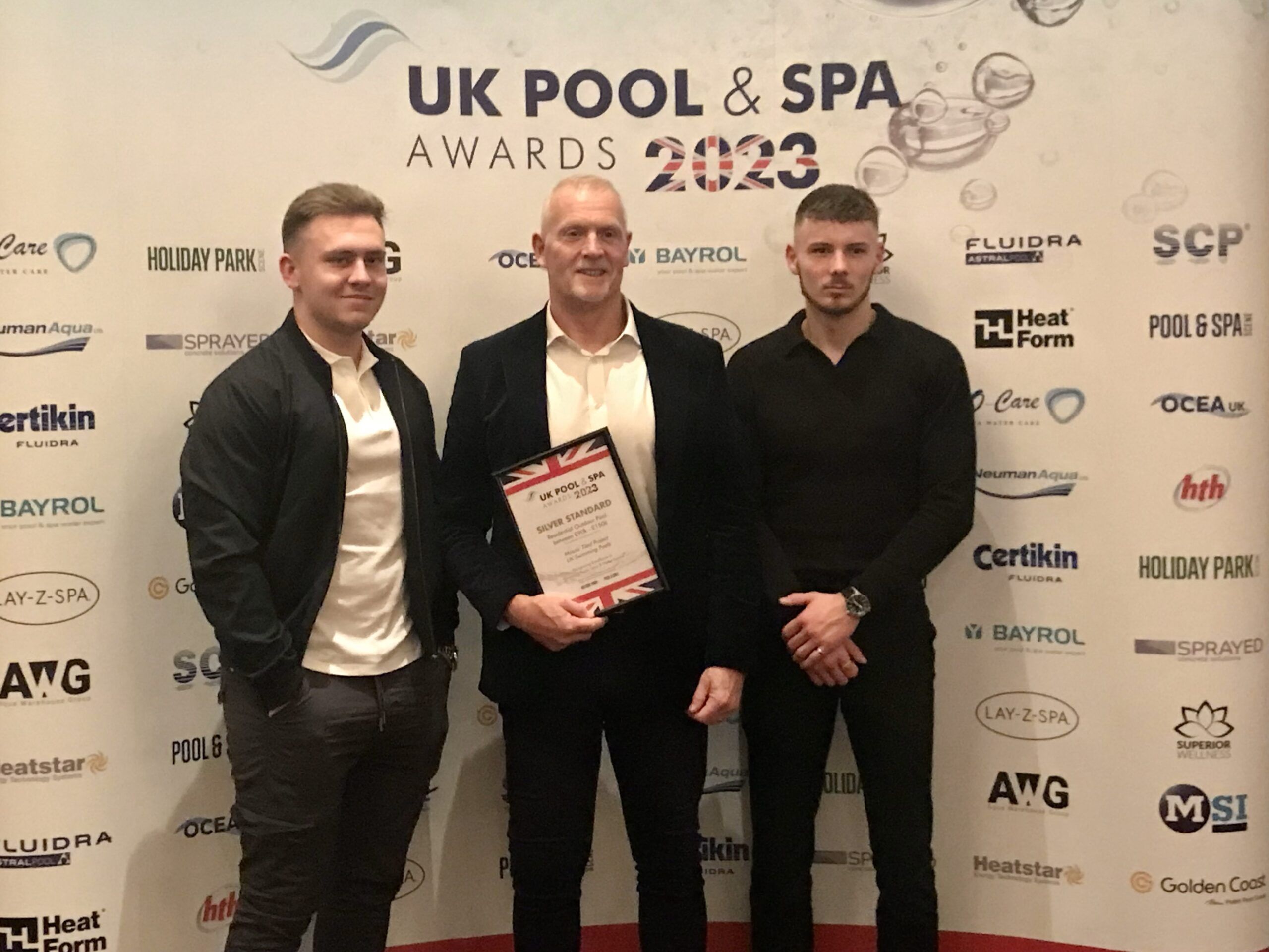 UKSP Team at the UK Pool & Spa Awards 2023