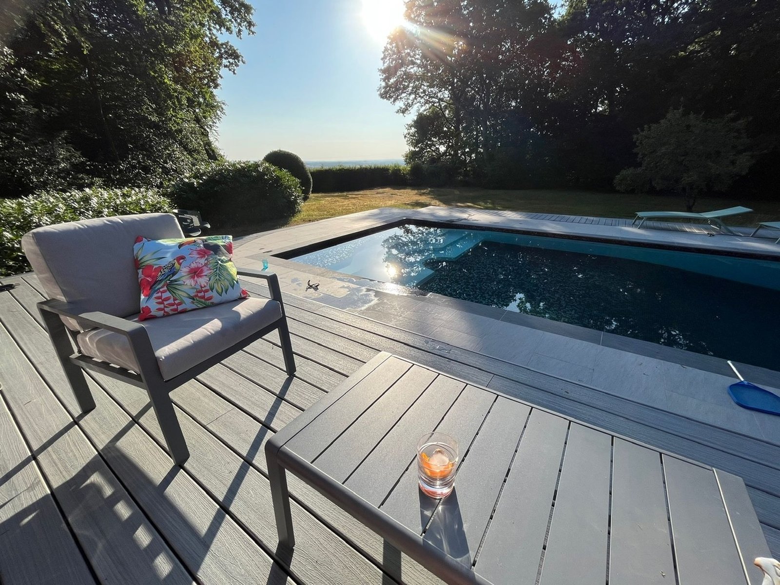 Stunning swimming pool refurbishment with patio Stunning completed swimming pool refurbishment with patio