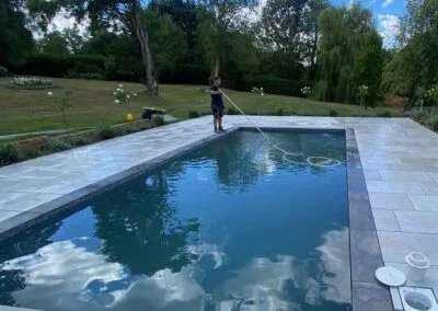 Irregular Shape Pool into a Sleek Modern Design
