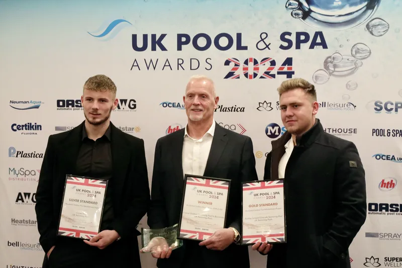 Triple win at the 2024 UK Pool & Spa Awards!