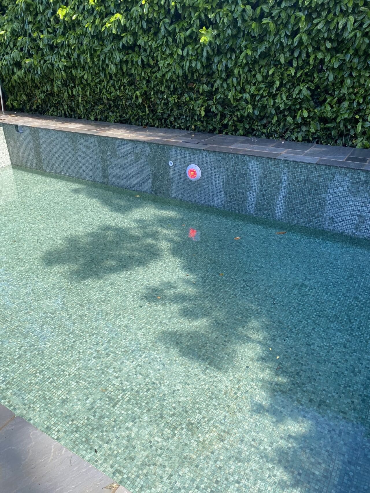 UK Swimming Pools – Contemporary Rectangular Pool with Mosaic Finish and Summerhouse 33